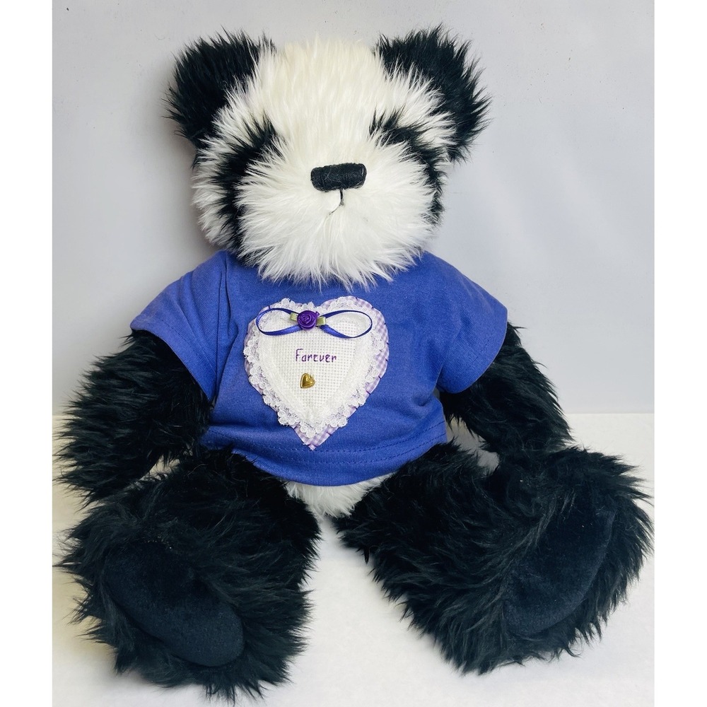 Dakin Applause Woodland Hills Panda Black White Plush Stuffed Animal 15"